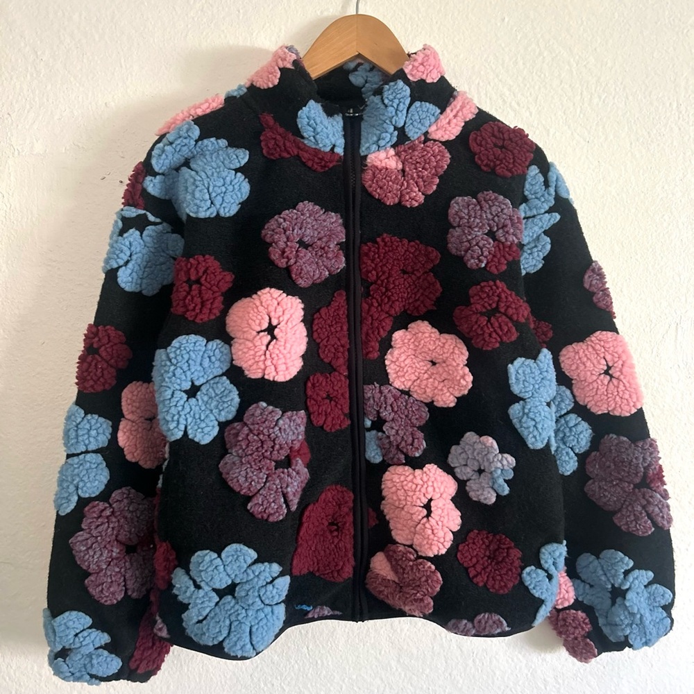Lucky Brand Kids Cozy Multi Color Floral Jacket